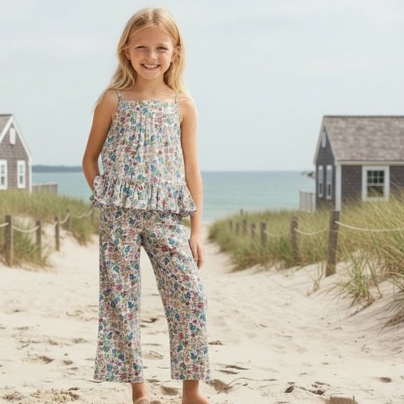 Polo Ralph Lauren Other - NWT Polo Ralph Lauren Girls Floral Cotton Batiste Set Summer Vacation Twee